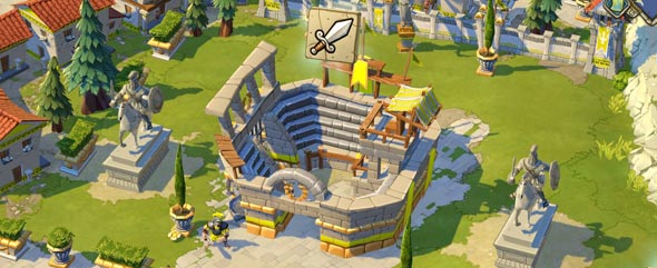 Arena da cidade de esparta.
